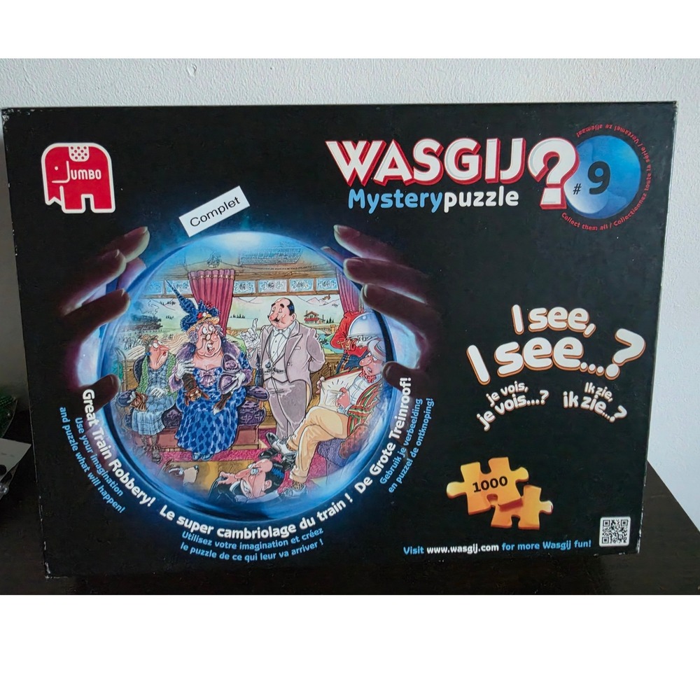 Wasgij Mystery Puzzle 9 Great Train Robbery 1000 Piece Jumbo Jigsaw Puzzle
